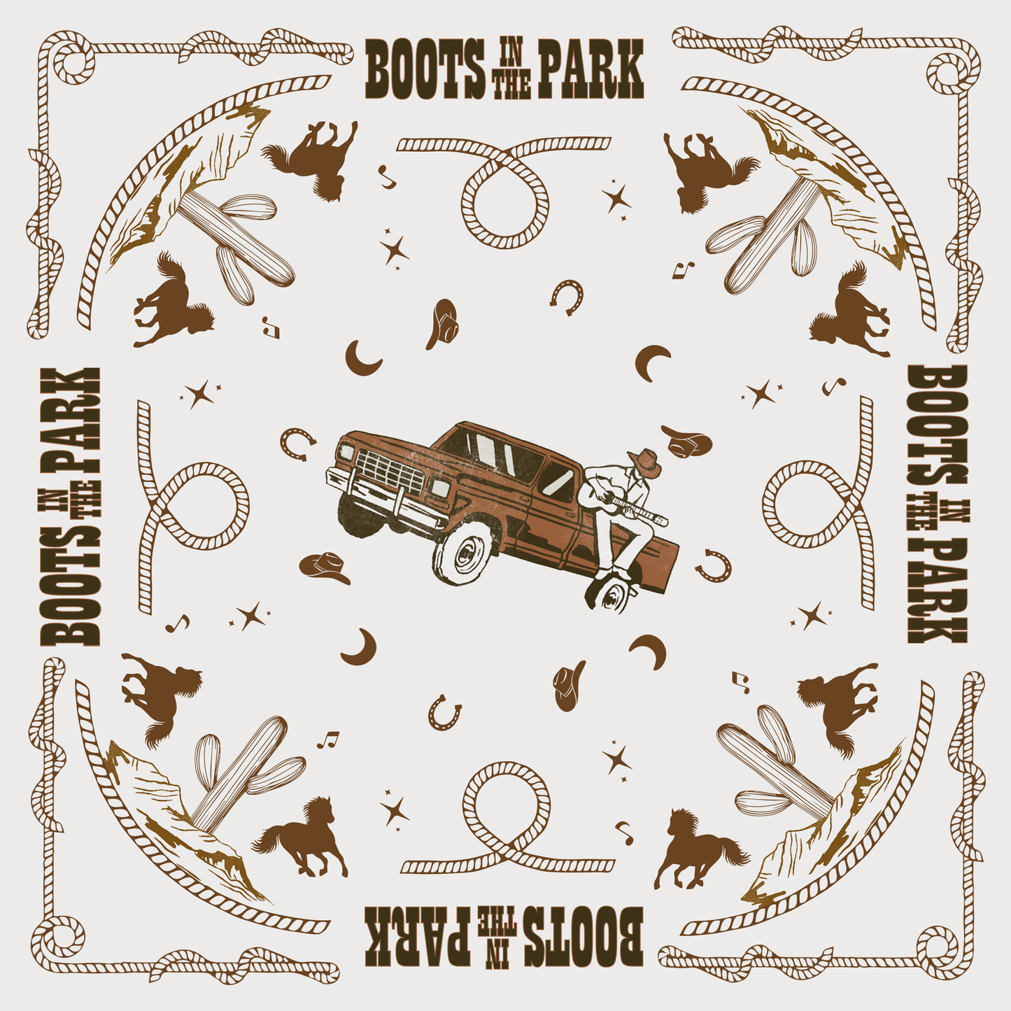White Boots In The Park Bandana