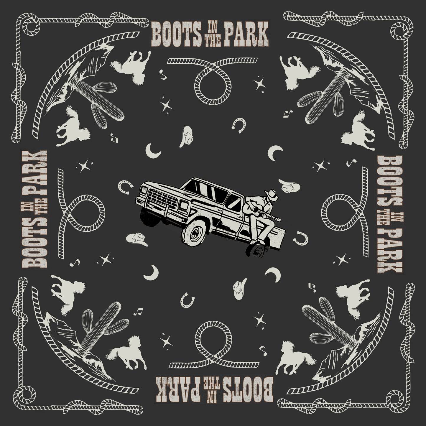 Boots In The Park Bandana