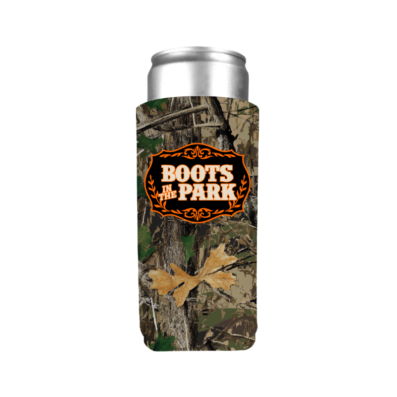 25oz Tall Boy Camo Boots In The Park Koozie