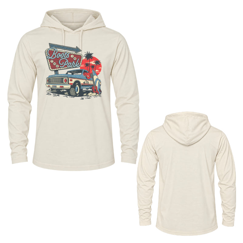 Boots In The Park Coastal Cruiser Hoodie Tee