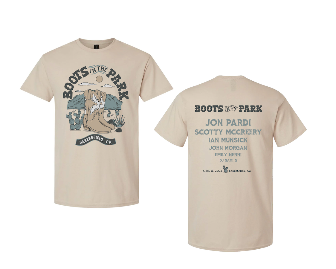 4.11.2026 Bakersfield Boots In The Park Tee - Natural Tee