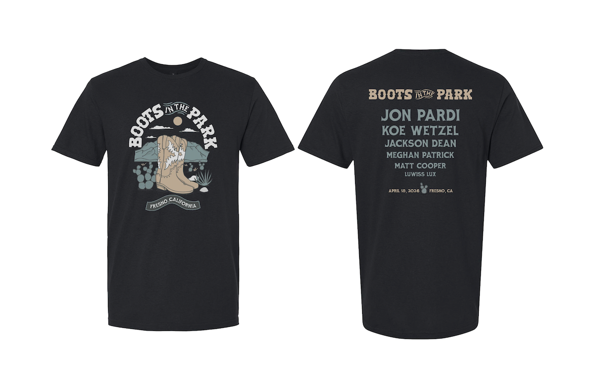 4.18.2026 Fresno Boots In The Park Tee - Dark Tee