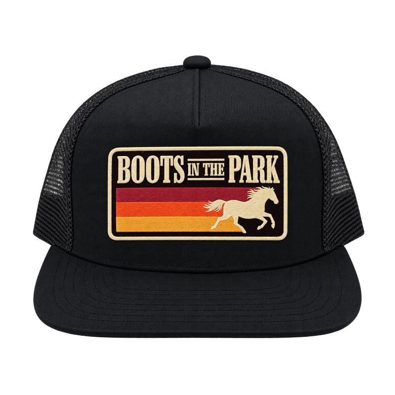 Black Stallion Trucker Hat