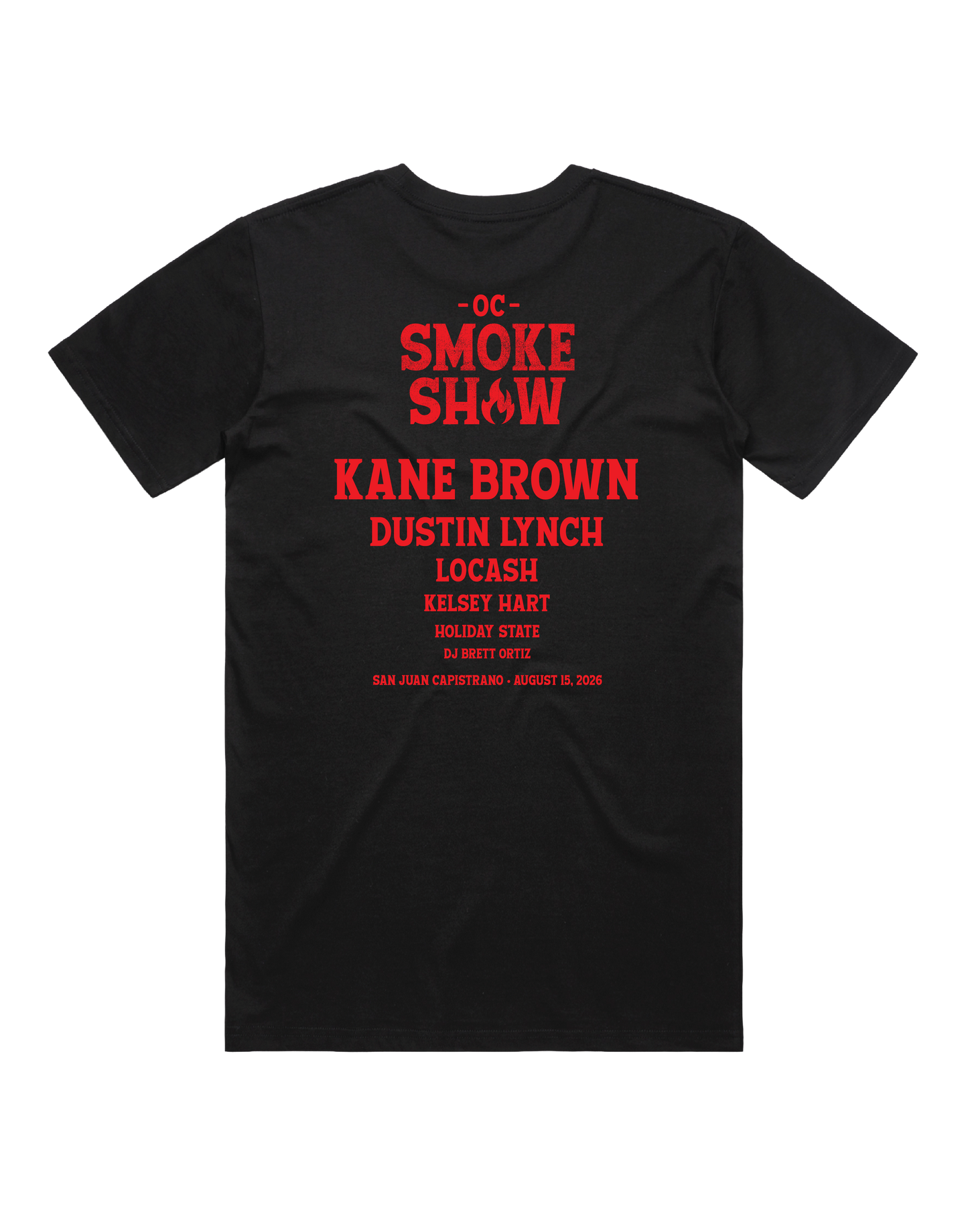 8.15.2026 OC Smoke Show - Black Tee
