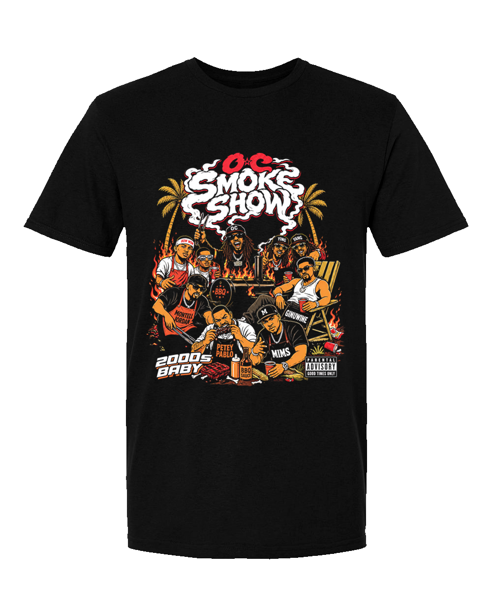 8.16.2026 OC Smoke Show - Black Tee