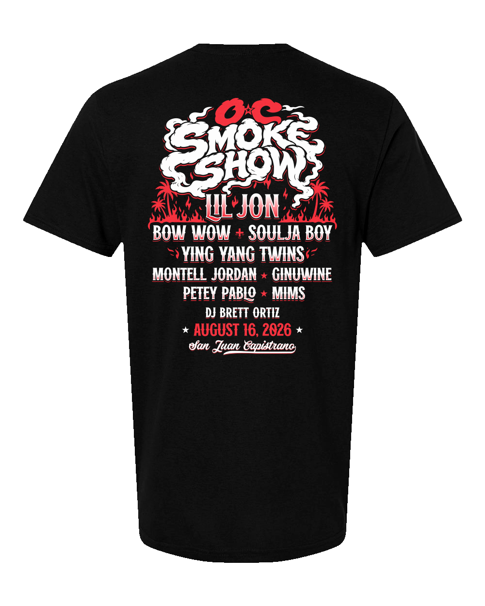 8.16.2026 OC Smoke Show - Black Tee