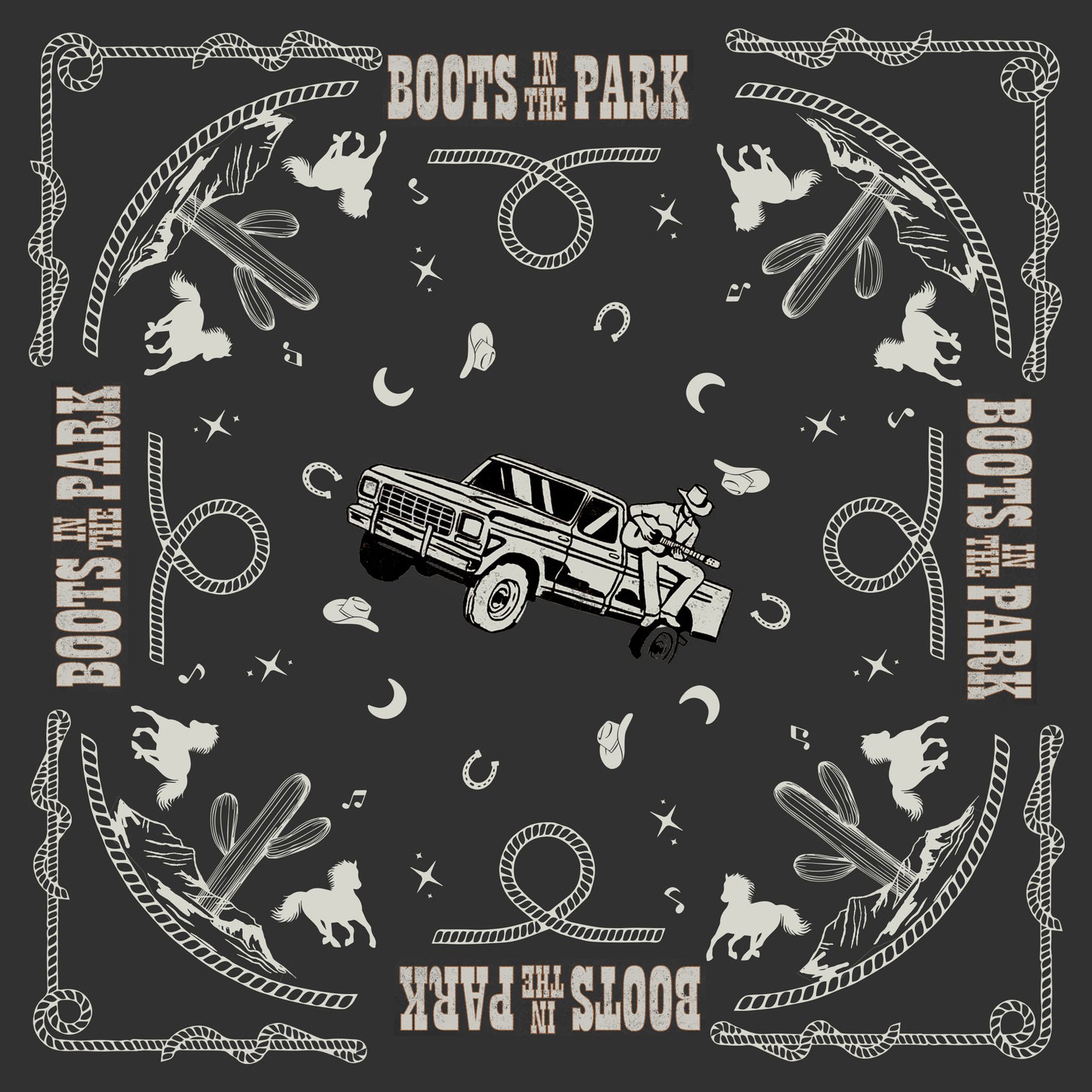 Boots In The Park Bandana