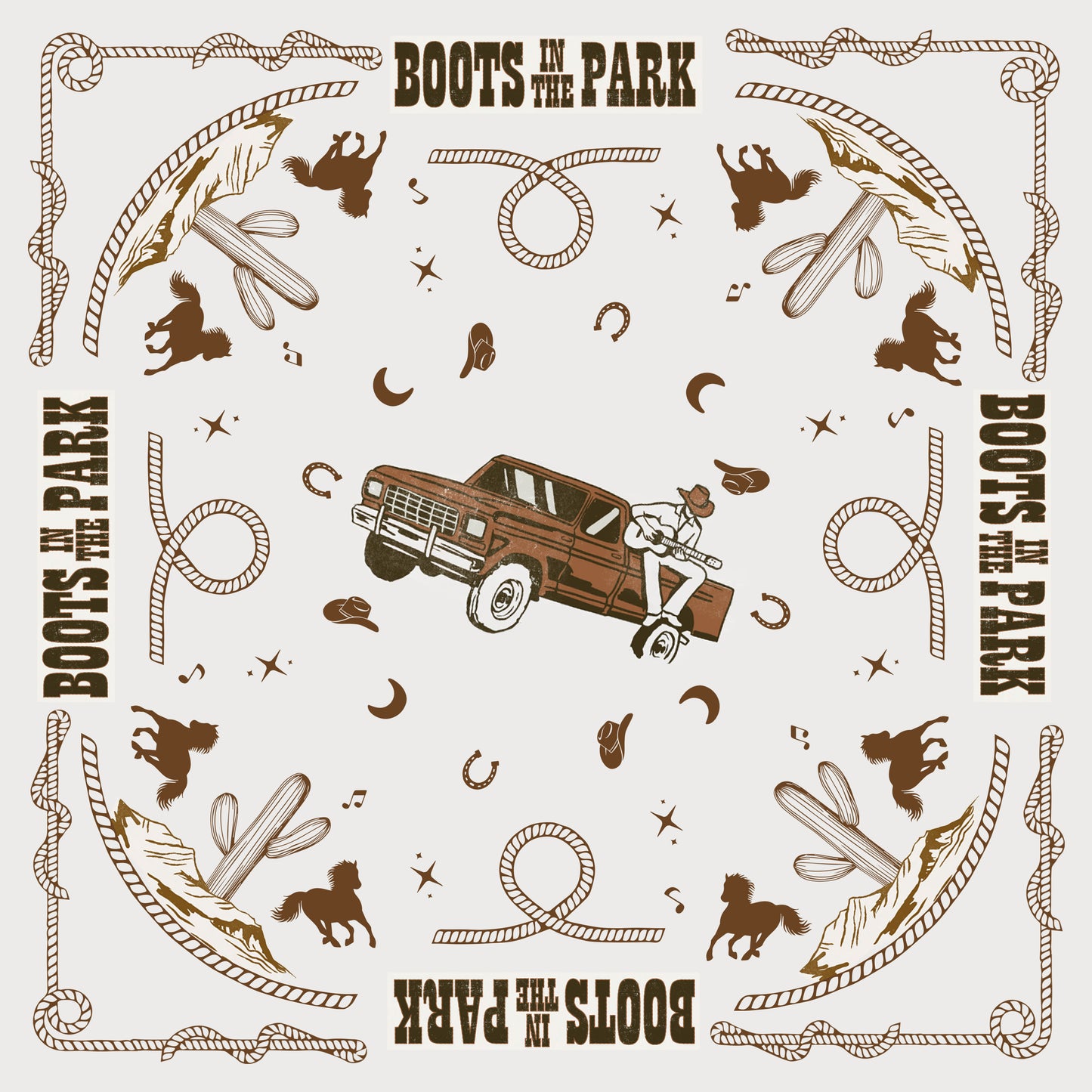 Boots In The Park Bandana