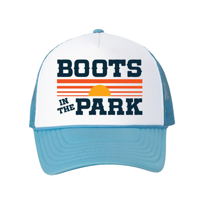 Blue Sunset Foam Trucker Rope Hat