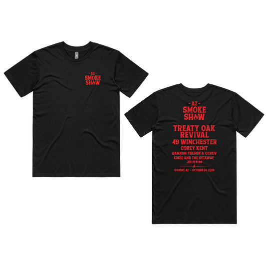10.24.2026 Gilbert Smoke Show - Black Lineup Tee