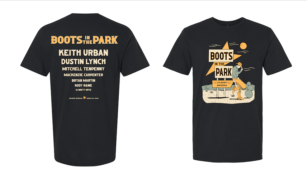 3.21.26 Gilbert Boots In The Park Tee