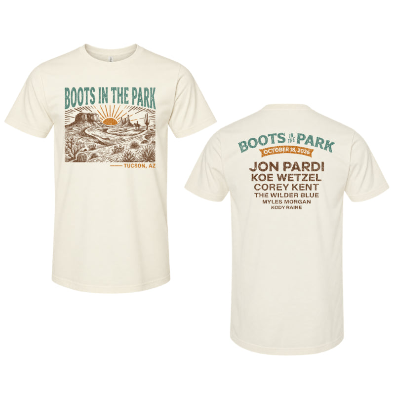 10.18.2026 Tucson Boots In The Park - Horizon Lineup Tee